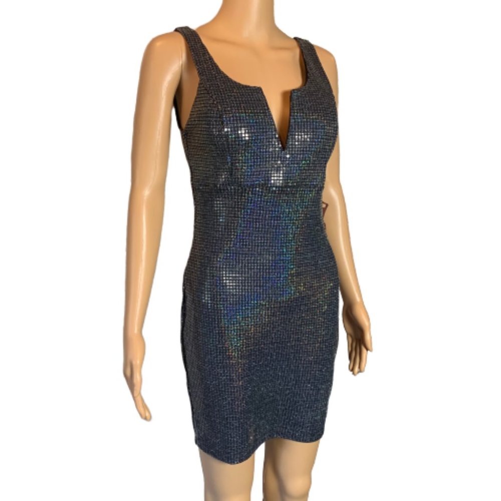 NWT Haute Monde Disco Ball Mini Party Dress